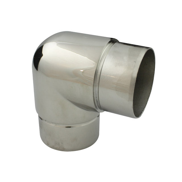 38.1mm Round Mirror Tube 90° Acute Bend