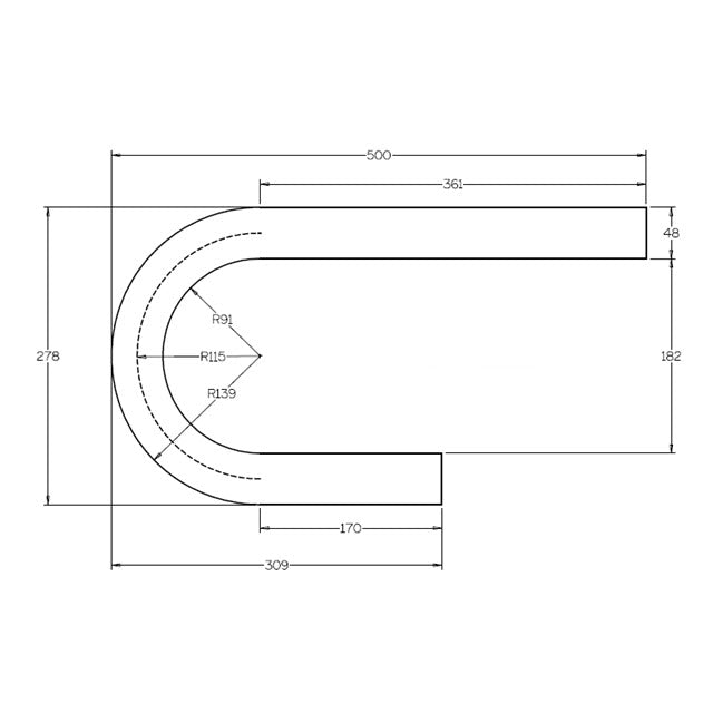 48mm Galvanized Pipe End Cap for Handrails