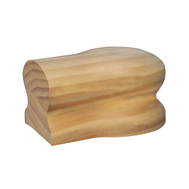 Pine Handrail Post Cap for Small Openings