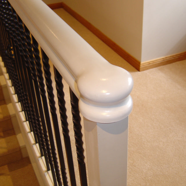 Pine Handrail Post Cap for Small Openings