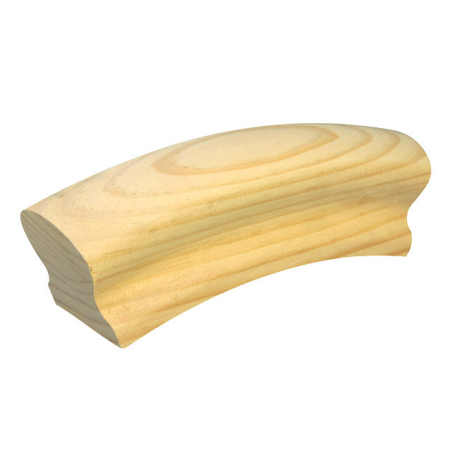 Pine Handrail with 37° Ease Over for Stairs