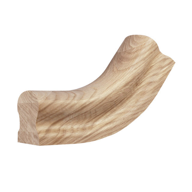 American Oak Handrail - 53° Ease Up Design