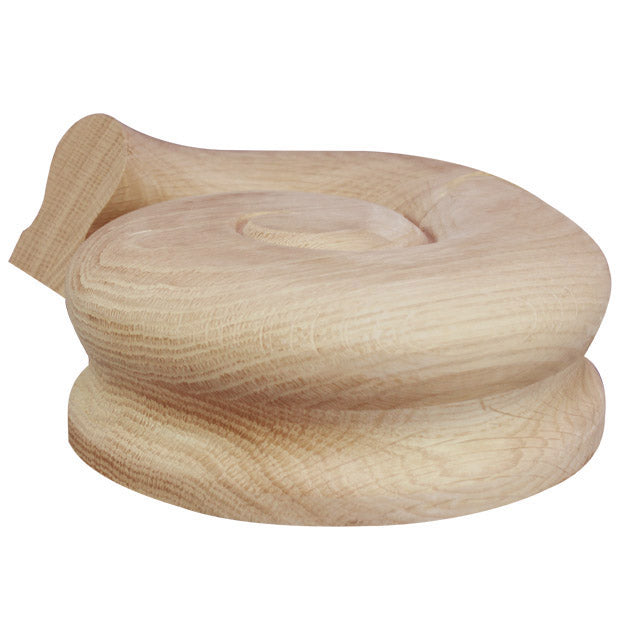 Left Volute Handrail in American Oak