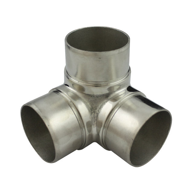 38.1mm Round Mirror Tube 90-Degree T Fitting