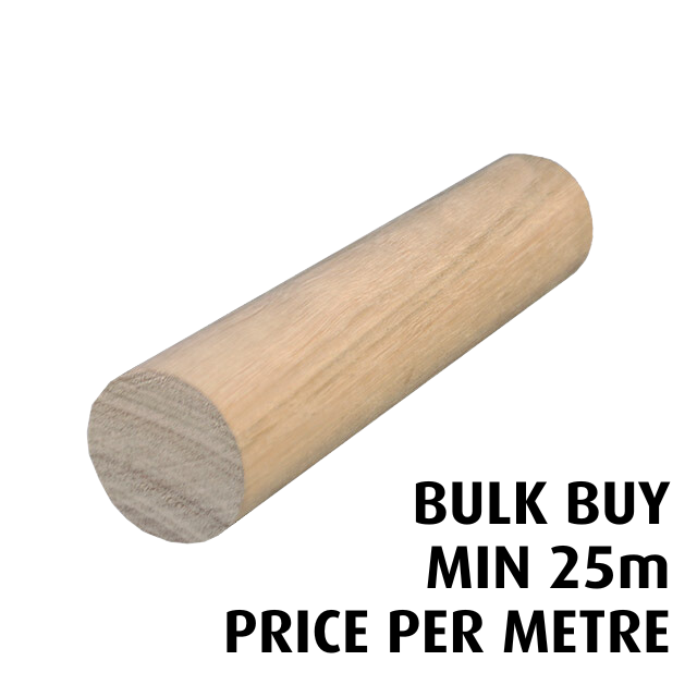 Blackbutt Dowel Rods - 25mm Bulk Pack