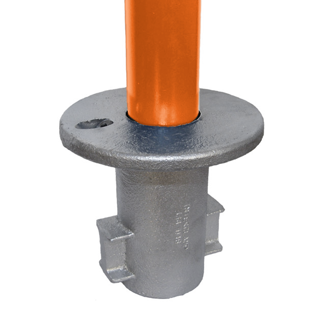 42mm Galvanised Pipe Inground Socket