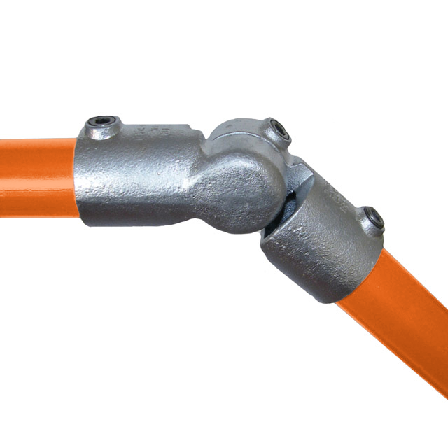 42mm Galvanized Pipe Adjustable Knuckle (0-120°)