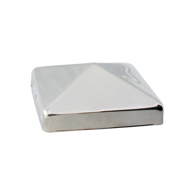 Stainless Steel 90mm Post Cap - Satin Finish