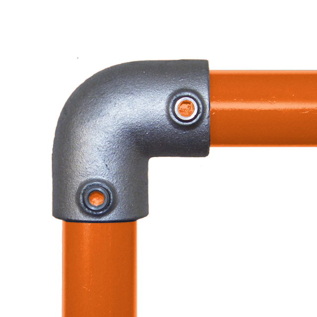 48mm Galvanised Pipe 90° Elbow Fitting