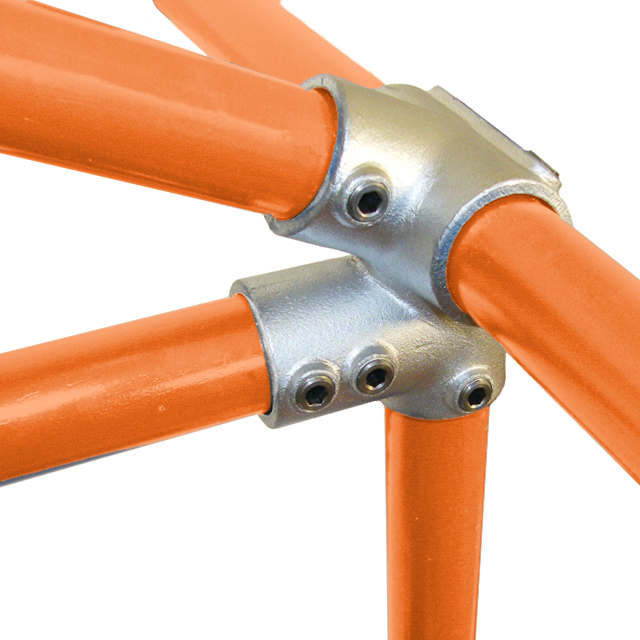 48mm Galvanised Pipe 27° Eaves Fitting