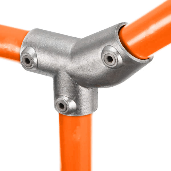 30-45° Galvanized Pipe Tee for 48mm Plumbing
