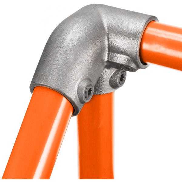 48mm Galvanized Pipe Tee with 30-45° Decline Left Corner