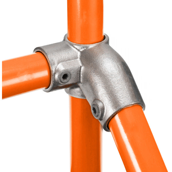 48mm Galvanized Pipe Cross Right Corner Fitting (30-45°)
