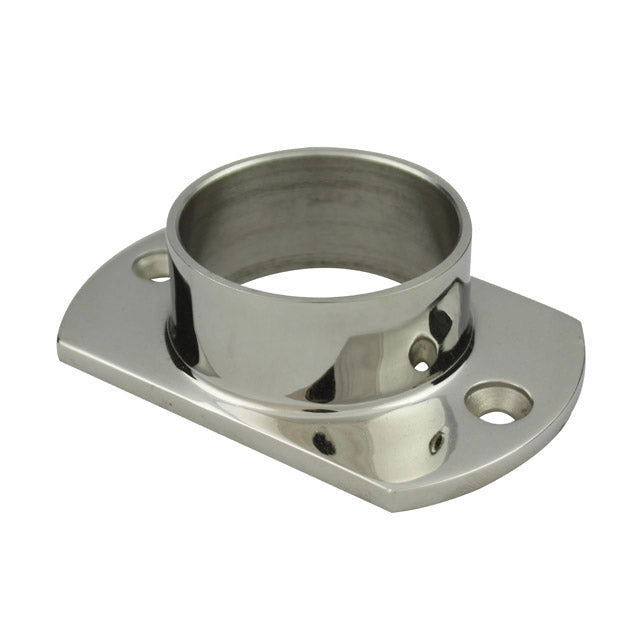 50.8mm Round Mirror Tube Oblong Base Plate
