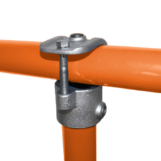 60mm Galvanised Pipe Clamp-On T Fitting