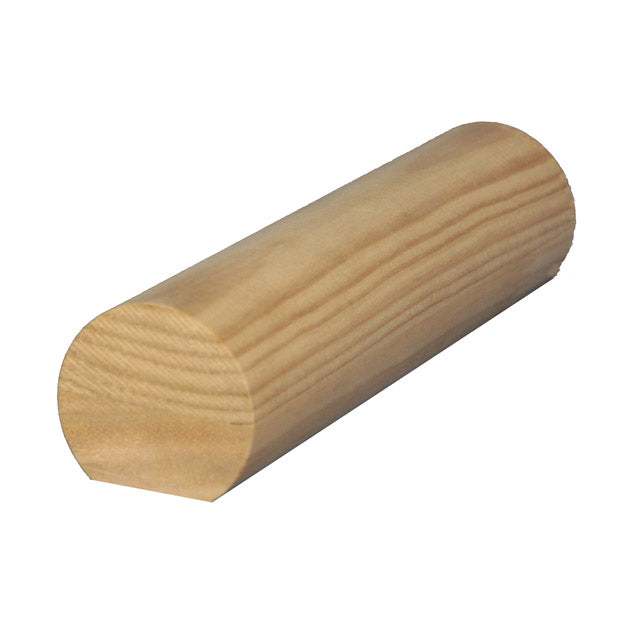 50mm Pine Handrails with Flat Base - Bulk Pack