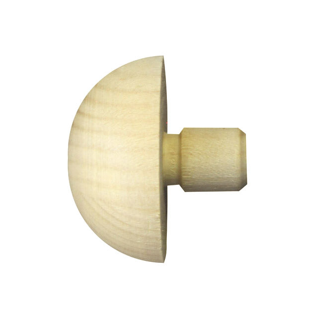 50mm Pine Wood Domed End Cap