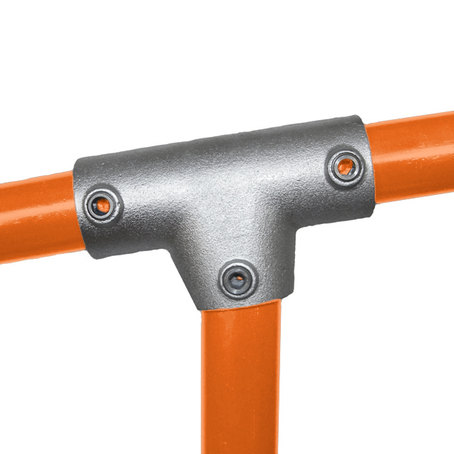 34mm Galvanised Pipe Sloping Long T (0-11°)