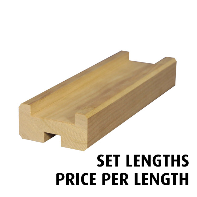 Pine Base Rail with Rebate - Custom Lengths