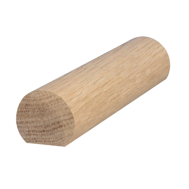 50mm American Oak Handrails with Flat Base - Set Lengths