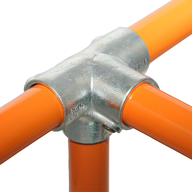 27mm Galvanised Pipe 3-Way Centre T Fitting