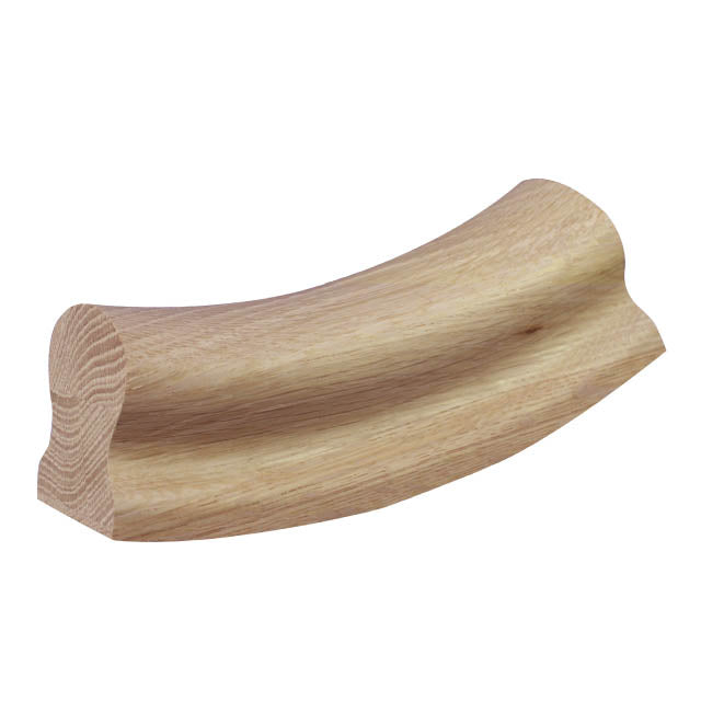 American Oak Handrail - 37° Ease Up Design